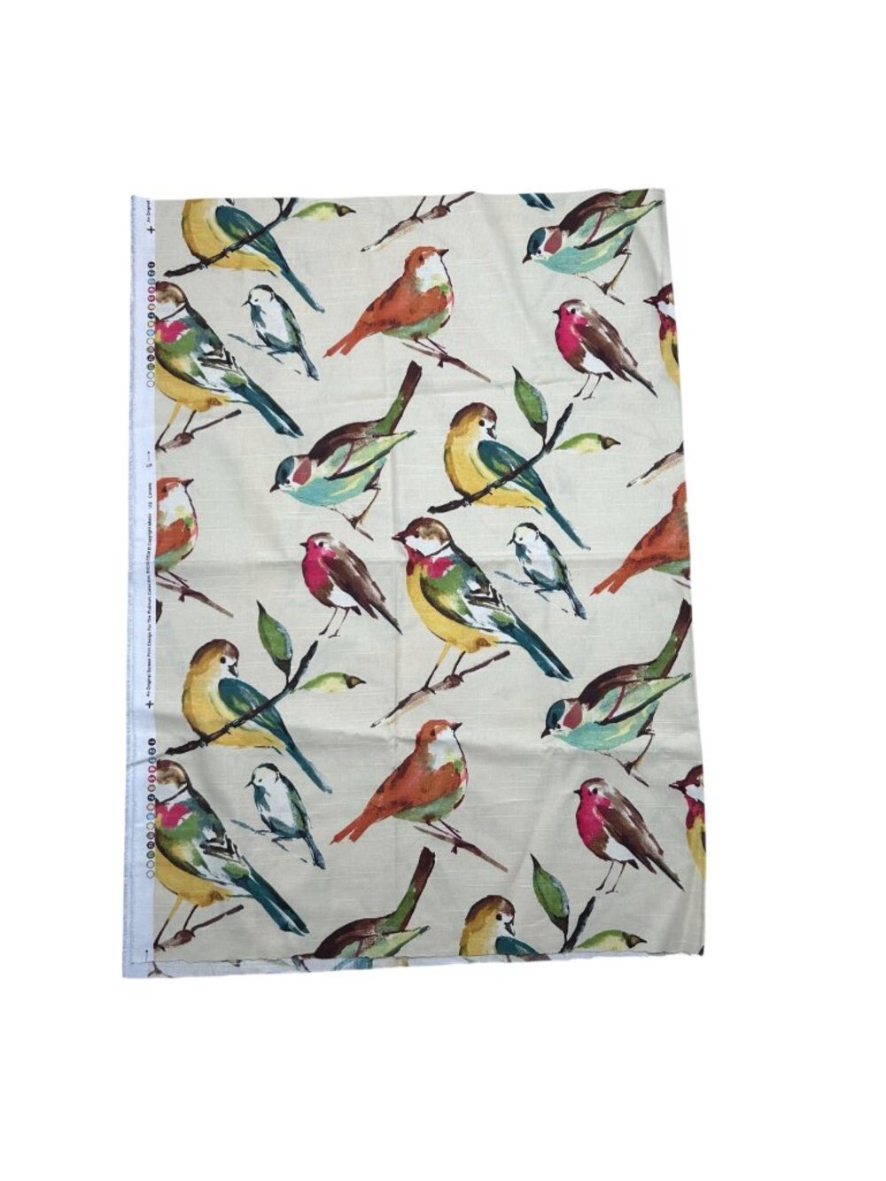 Richloom Birdwatcher Summer Bird Fabric Sew Craft Nature Rustic Woodland Cabinco